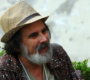 Poet activist Michael Rothenberg In Salerno, Italy June 2015 Photo @Michael Dickel