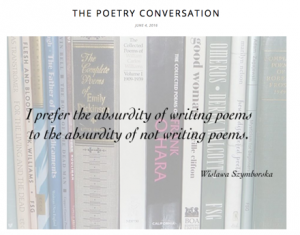 Home page for The Poetry Conversation blog