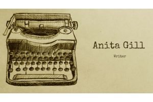 The banner of Anita Gill's writing website